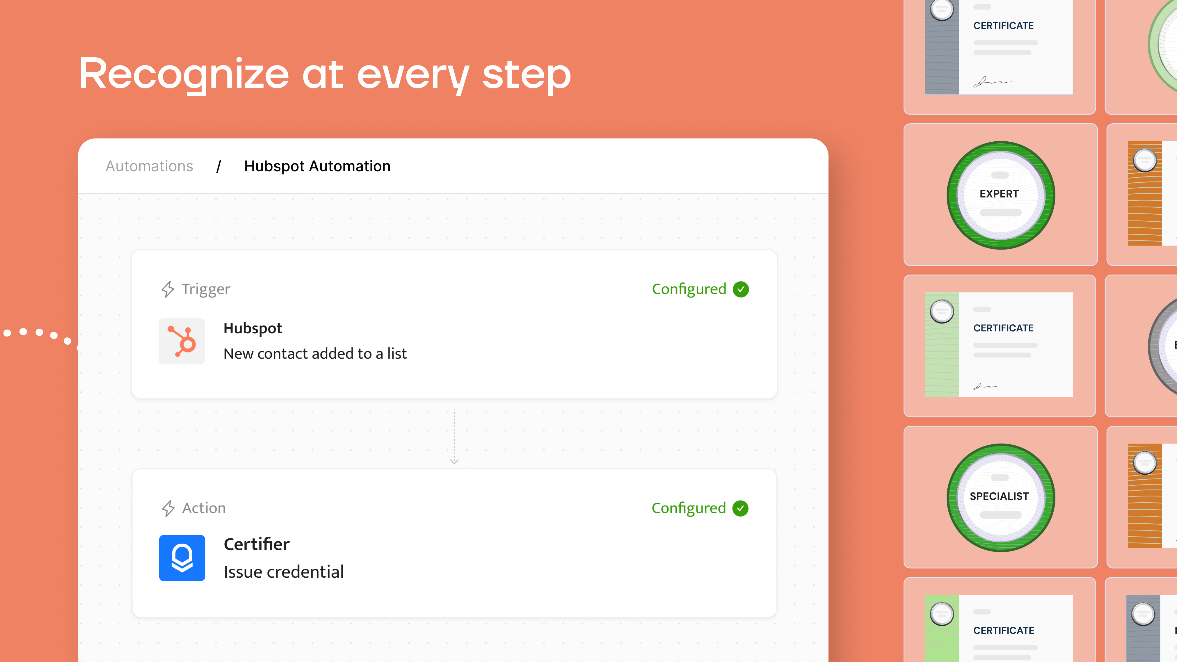 Certifier HubSpot Contact Added to a list